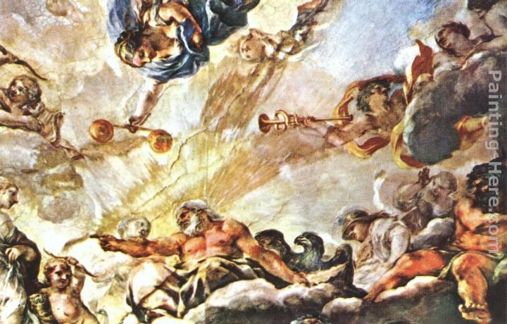 Pietro da Cortona Apotheose of Aeneas (detail)